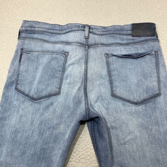 Paige Jeans Men 38 Blue Croft Lionel Skinny Transcend Washed Denim Stretch 38x32 - Picture 4 of 16